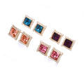 95381 Promote price ancient royal style copper alloy paving earrings Crystals from Swarovski